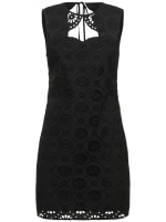 how to sew mesh dress Elevé Dancewear Women's Wrap Dress in Dark Purple Mesh with Flowers