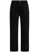 Rhinestone dagger cotton denim jeans - Unknown - Men | Luisaviaroma