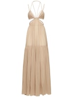 Nensi Dojaka Dress With Straps Womens Beige M