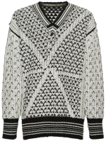 Reversible cotton jacquard knit sweater - MM6 Maison Margiela - Men |  Luisaviaroma