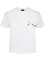 T shirt en jersey de coton le tshirt noeud Jacquemus Femme