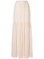 【関税込み】Max Mara オフホワイト Cafila マキシスカート MAX MARA Cafila tiered wool-gauze maxi skirt | NET-A-PORTER