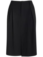 Wool amp; Viscose Twill Midi Skirt