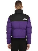 The North Face Womens Nuptse Cropped Down Jacket Luisaviaroma