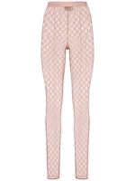 gucci embellished gg tulle leggings