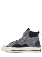 converse denim patchwork