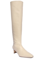 tall cream boots