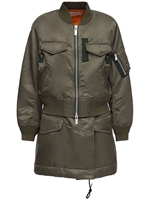 sacai nylon twill coat
