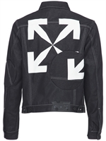 denim jacket black and white