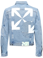 white cotton denim jacket