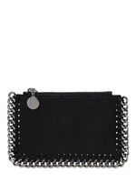 Stella McCartney - Mini falabella faux leather card holder - Black |  Luisaviaroma