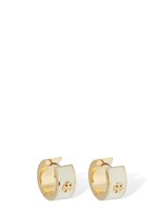 Kira small enamel hoop earrings - Tory Burch - women | Luisaviaroma