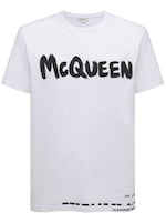 black mcqueen t shirt