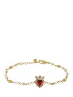 gucci crystal heart bracelet