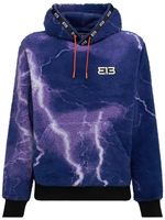 313 - Felpa black lightning in pile con cappuccio - | Luisaviaroma
