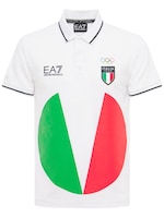 Ea7 Emporio Armani - Italia olympic team polo piquet - | Luisaviaroma