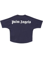 logo-print cotton T-shirt, Palm Angels Kids