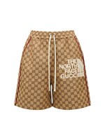 Gucci X The North Face Gg Canvas Shorts Luisaviaroma