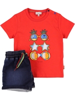 Paul Smith Junior - Printed cotton t 