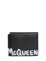 Portafoglio McQueen Graffiti Nero e Bianco Uomo - ALEXANDER MCQUEEN -  Russocapri