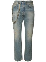 18.5cm dirty wash denim jeans w/ pouch - Maison Margiela - Men