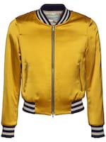 Dries Van Noten Viscose Bomber Jacket in Yellow for Men