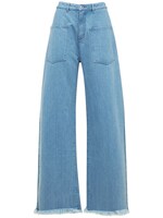 Luisaviaroma Femme Vêtements Pantalons & Jeans Jeans Baggy & Large Jean Ample Asymétrique En De Coton 