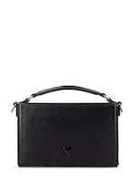 Lunch box leather top handle bag - AMI Paris - Women