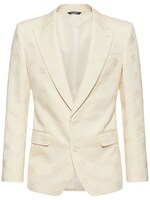 Dolce & Gabbana Monogram-Jacquard Tuxedo Suit