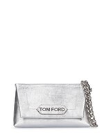 Tom Ford Black Mini Label Chain Bag