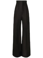 Dirt cooper linen organza wide pants - Rick Owens - Women | Luisaviaroma