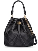 Tory Burch Fleming Soft Large Bucket Bag In Nero