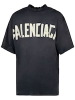 Tape type vintage effect cotton t-shirt - Balenciaga - Men