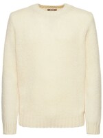 Luisaviaroma Men Clothing Sweaters Cardigans Logo Wool Knit Cardigan 