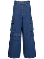 Hailey cotton denim cargo pants - The Frankie Shop - Women