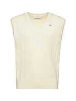 V-neck cable knit vest - Dunst - Men | Luisaviaroma