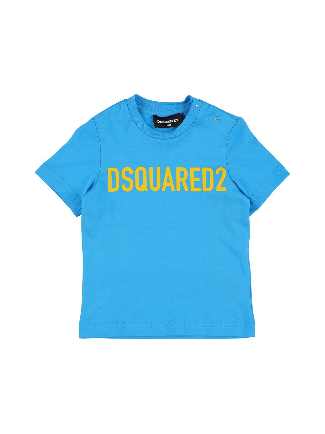 Dsquared2 Kids' Cotton T-shirt In Light Blue