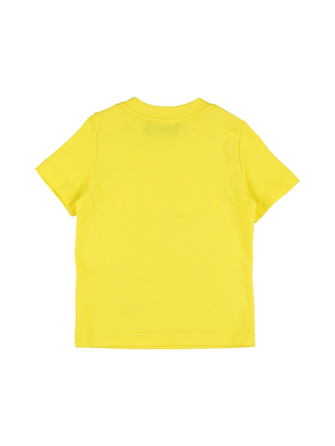Shop Dsquared2 Logo Print Cotton Jersey T-shirt In Yellow