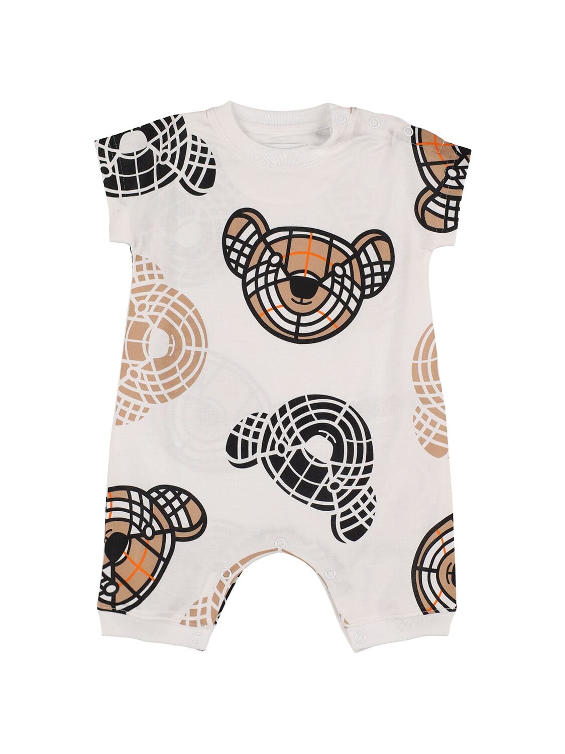 Bear Print Cotton Romper