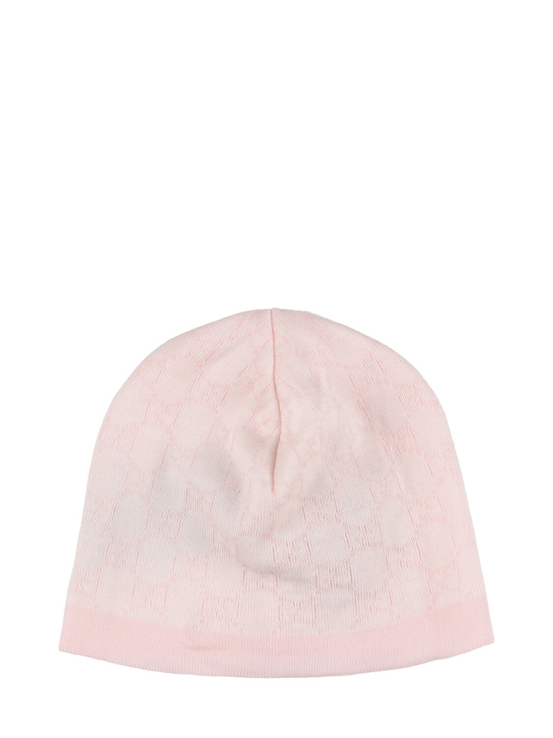 Shop Gucci Gg Pattern Wool Hat In 아이보리,핑크
