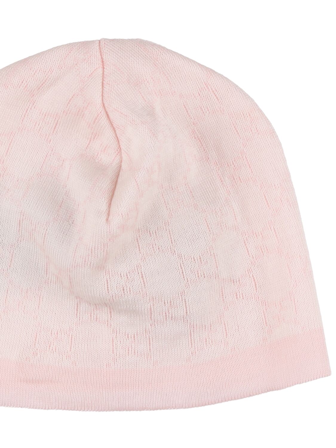 Shop Gucci Gg Pattern Wool Hat In 아이보리,핑크