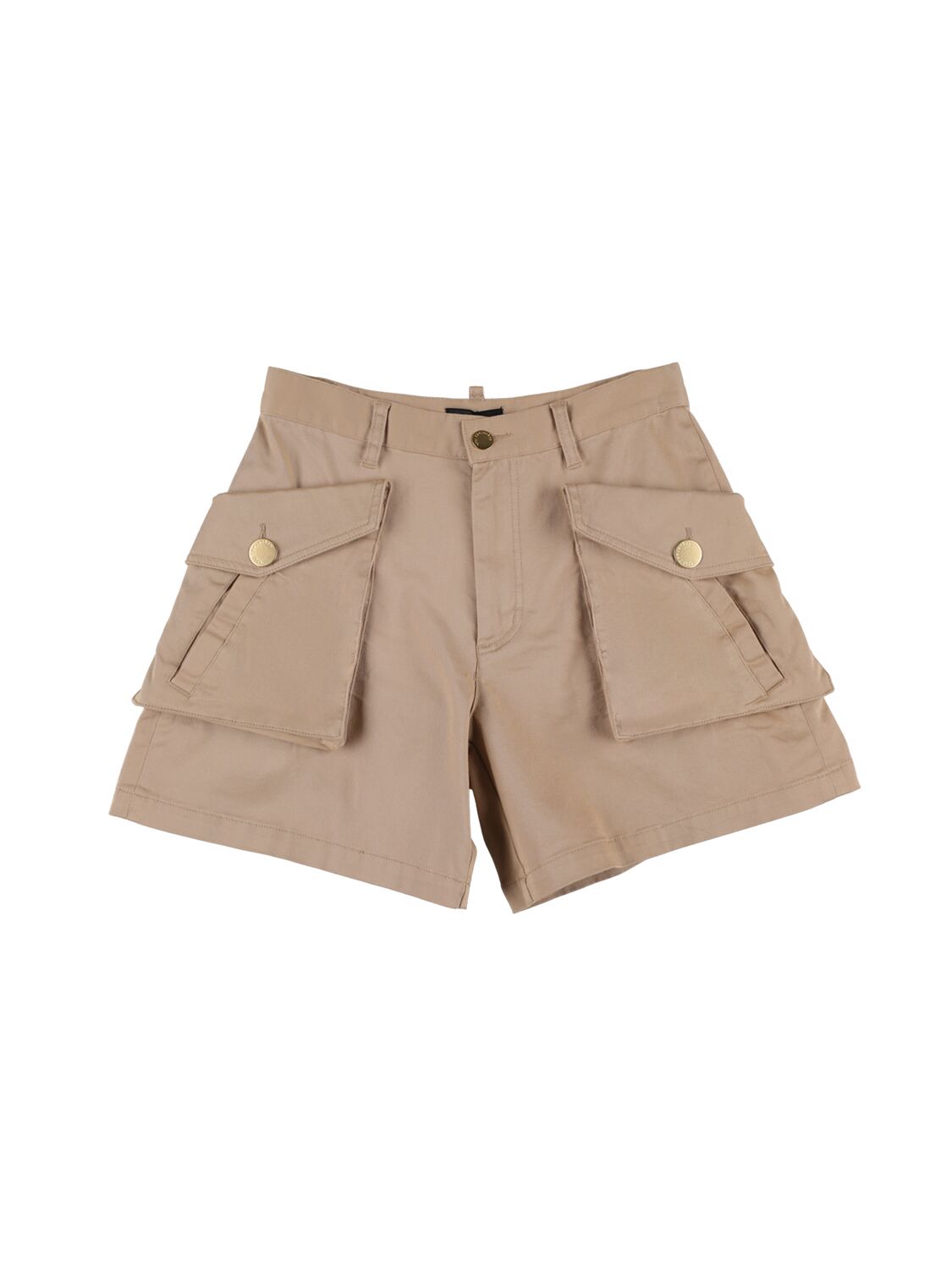 Cotton Gabardine Cargo Shorts – KIDS-GIRLS > CLOTHING > SHORTS