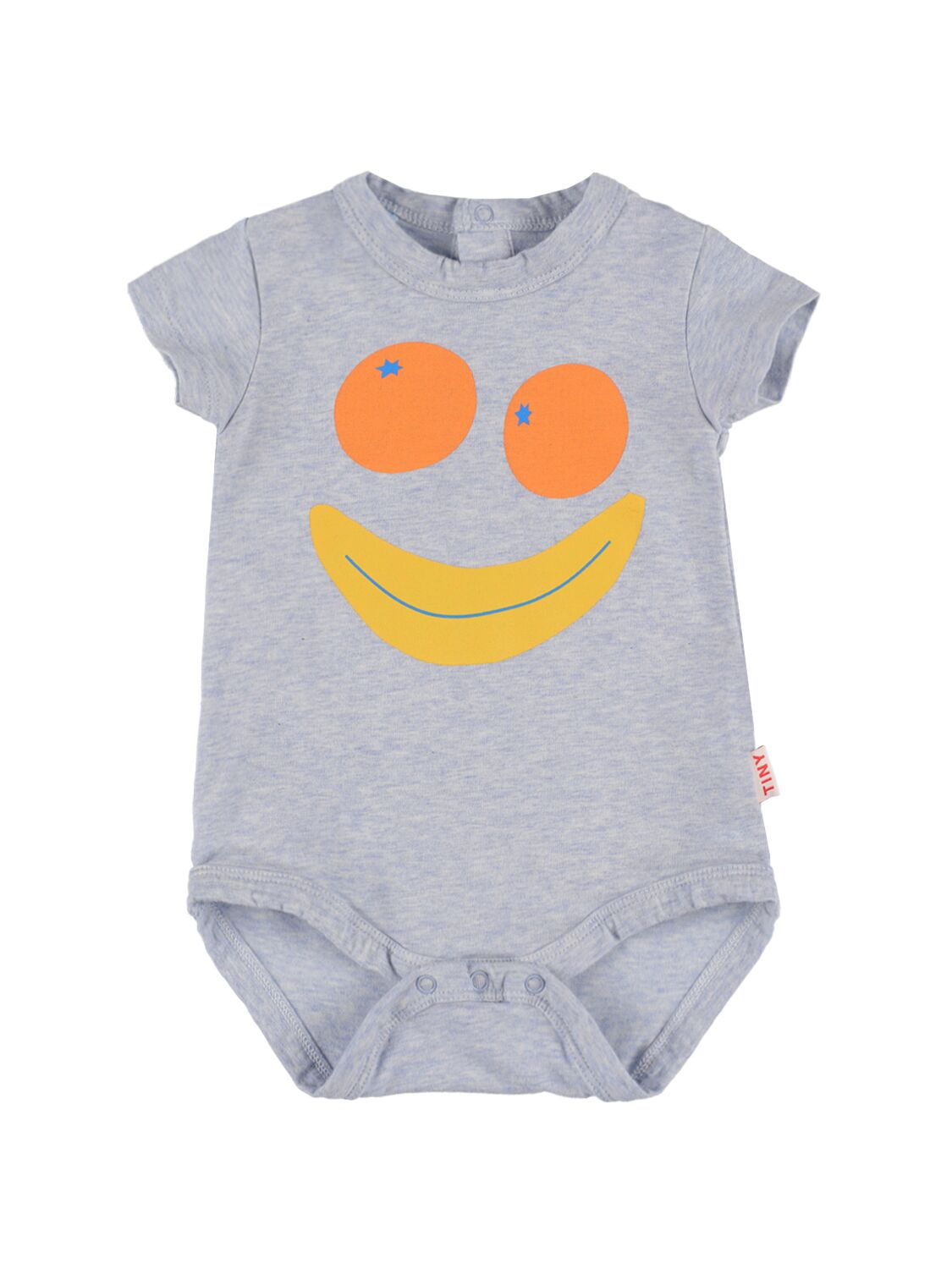 Tiny Cottons Babies' Fruit Print Cotton Bodysuit In Light Blue