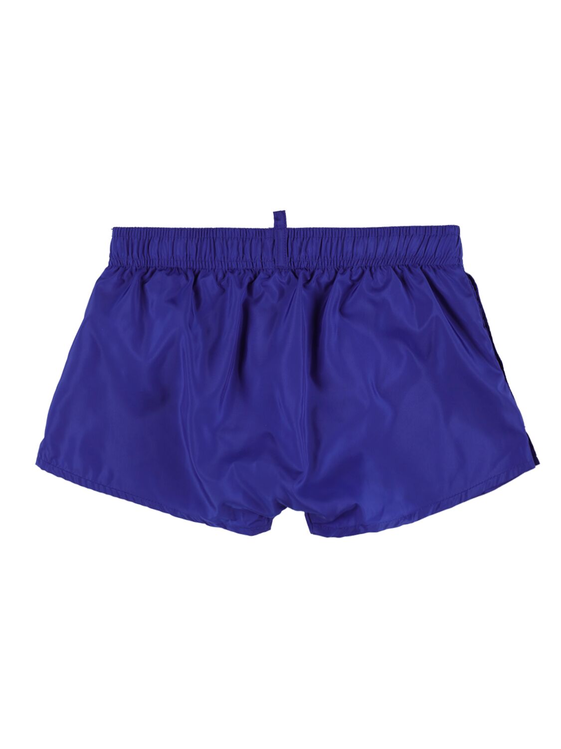 Shop Dsquared2 Logo Print Nylon Swim Shorts In Royal Blue
