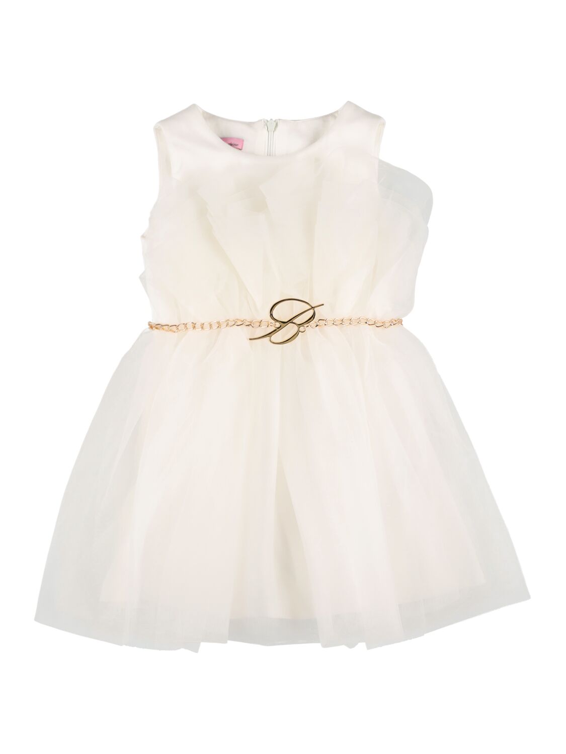 Tulle Dress W/ Logo Belt – KIDS-GIRLS > CLOTHING > DRESSES