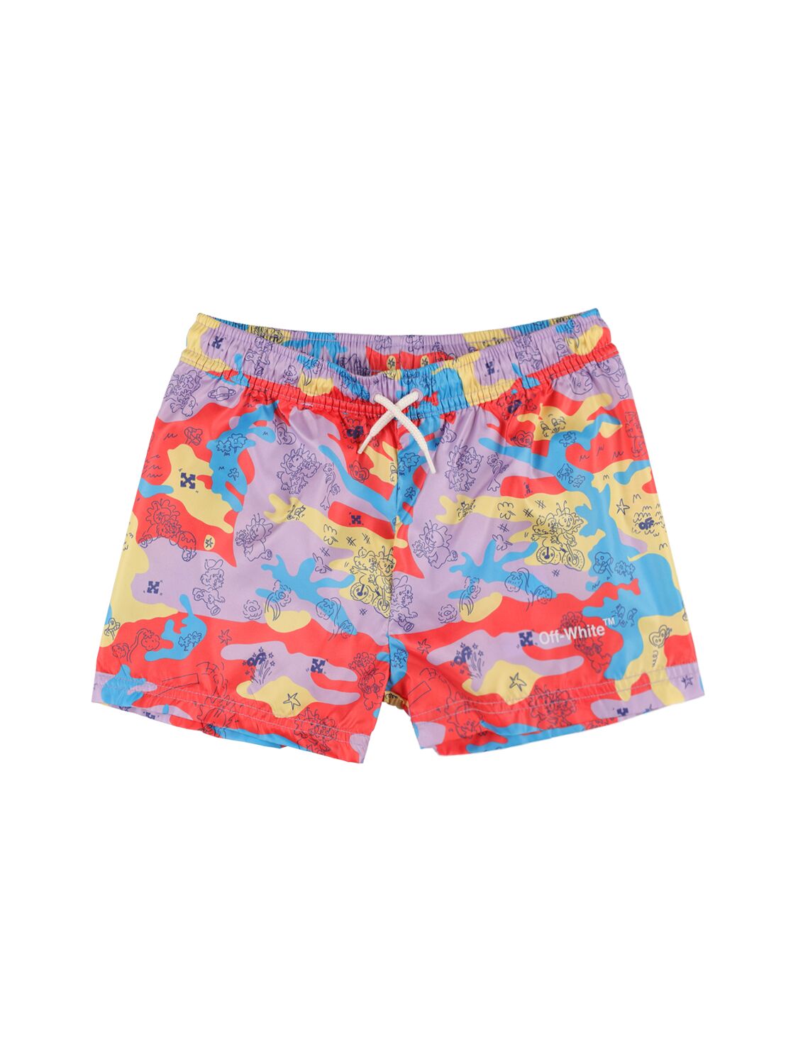 Printed Nylon Swim Shorts