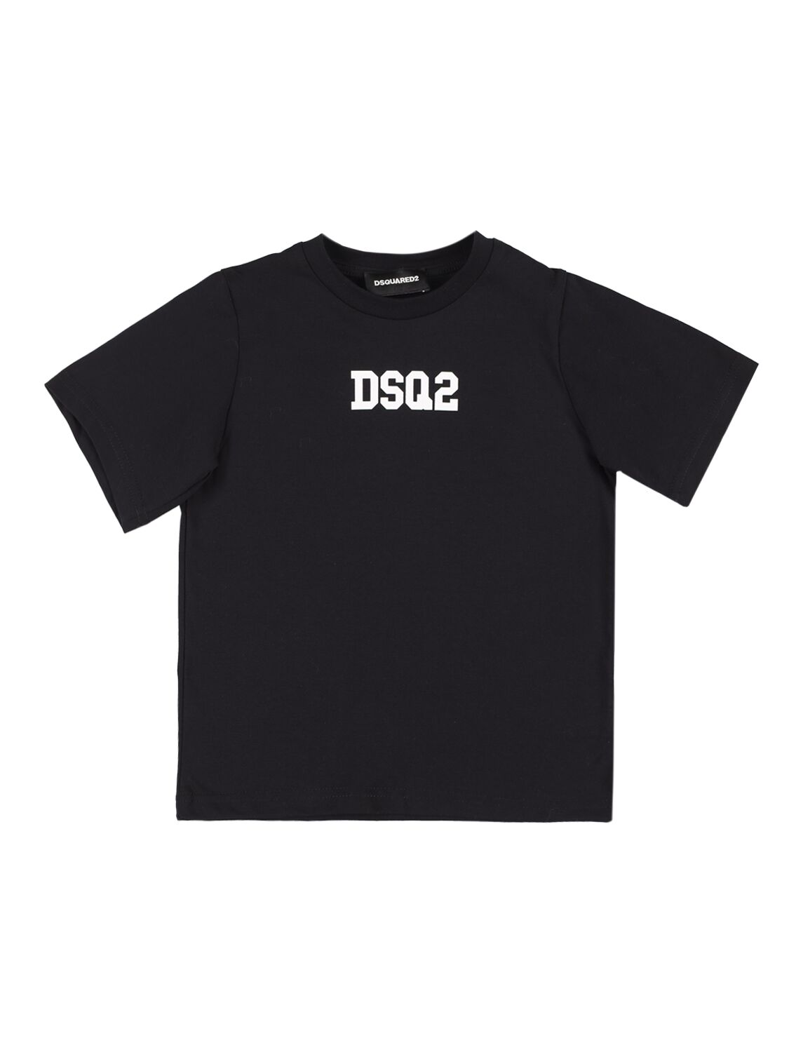 Dsquared2 Kids' D2t917u Slouch Fit T-shirt Dsquared Black Jersey T-shirt With Logo