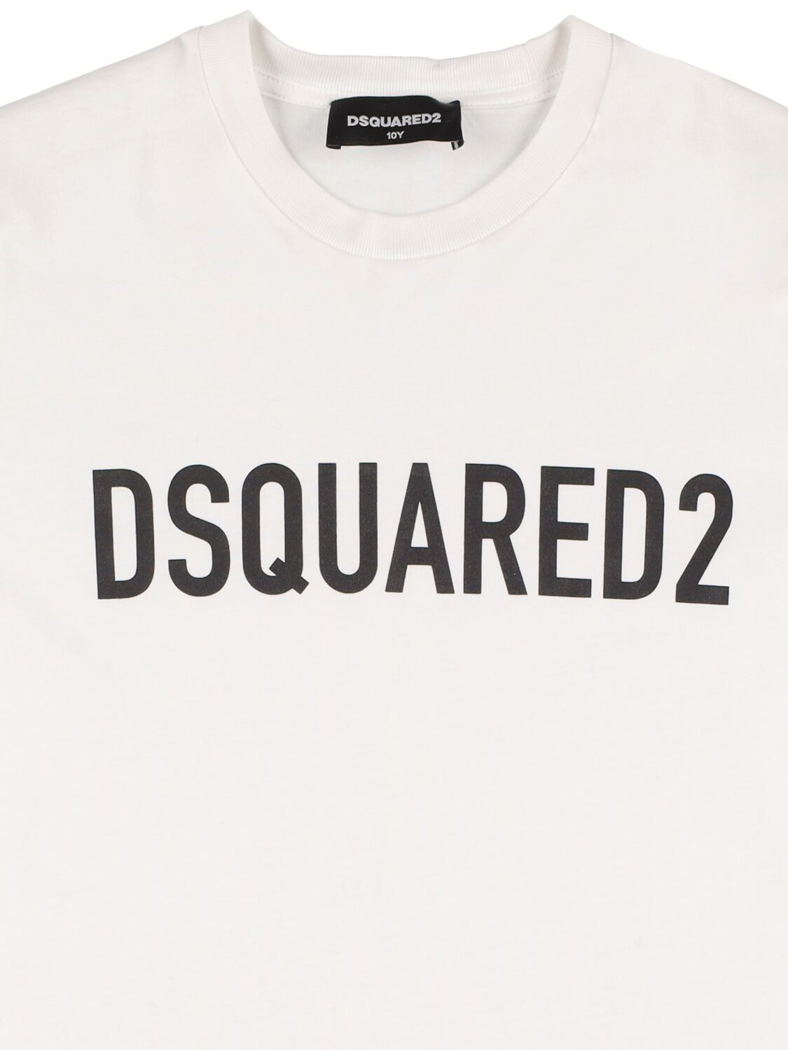 Shop Dsquared2 Cotton Jersey T-shirt W/ Logo In White