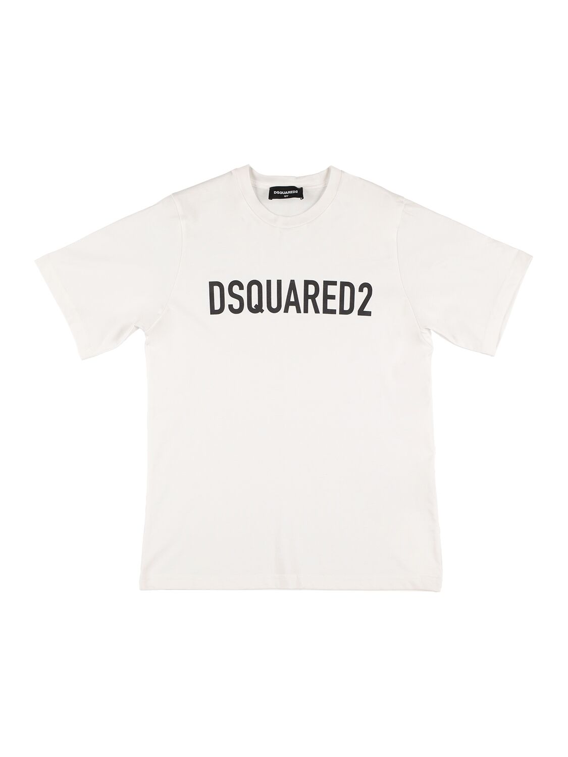 Shop Dsquared2 Cotton Jersey T-shirt W/ Logo In White