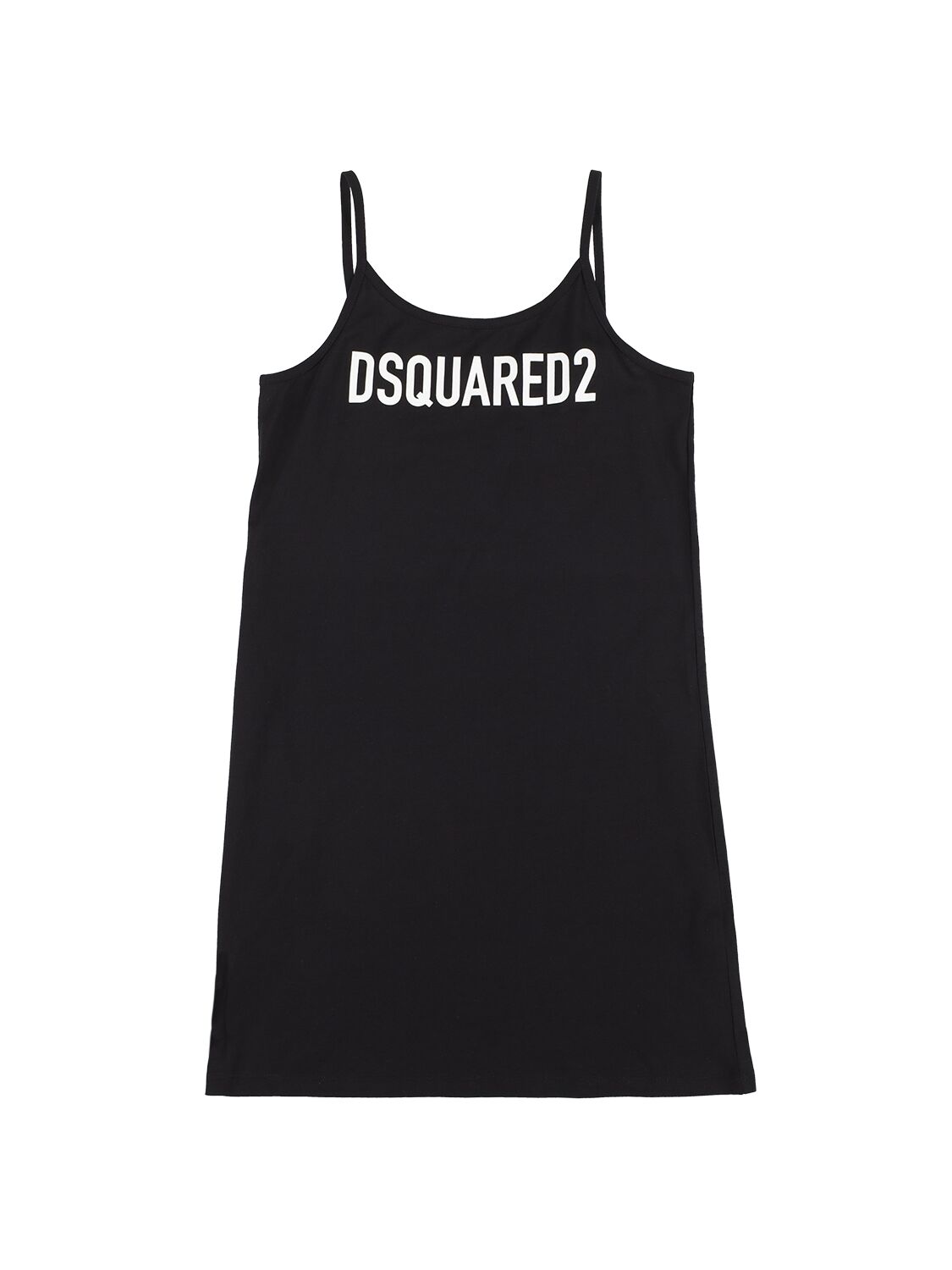 Dsquared2 Kids' Logo-print Tank Dress In Black